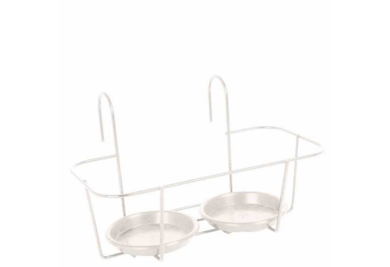 Jardifer Blumenkastenhalter Haken-Blumentopfhalter 2 Töpfe klein, weiß Jardifer Blumenkastenhalter Haken-Blumentopfhalter 2 Töpfe klein, weiß von Jardifer