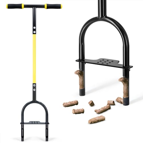 Jardineer Rasenlüfter Rasen-Kernbelüfter, Hand Aerifizierer für Rasen, Manueller Rasenvertikutierer, Kernbelüftungsgerät Gartengerät, Rasenspecht Aerifizierer und Aerifiziergabel für Verdichtete Böden Jardineer Rasenlüfter Rasen-Kernbelüfter, Hand Aerifizierer für Rasen, Manueller Rasenvertikutierer, Kernbelüftungsgerät Gartengerät, Rasenspecht Aerifizierer und Aerifiziergabel für Verdichtete Böden von Jardineer