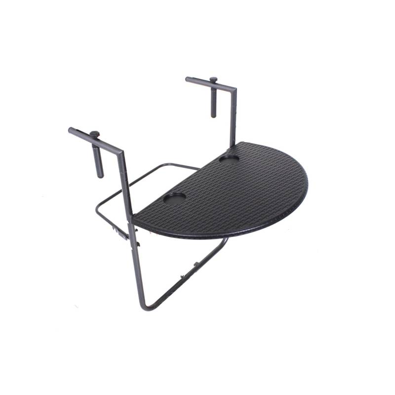 Jardinion Balkontisch 83 x 36 x 39,5cm Schwarz Klapptisch Rattan Optik Jardinion Balkontisch 83 x 36 x 39,5cm Schwarz Klapptisch Rattan Optik von Jardinion