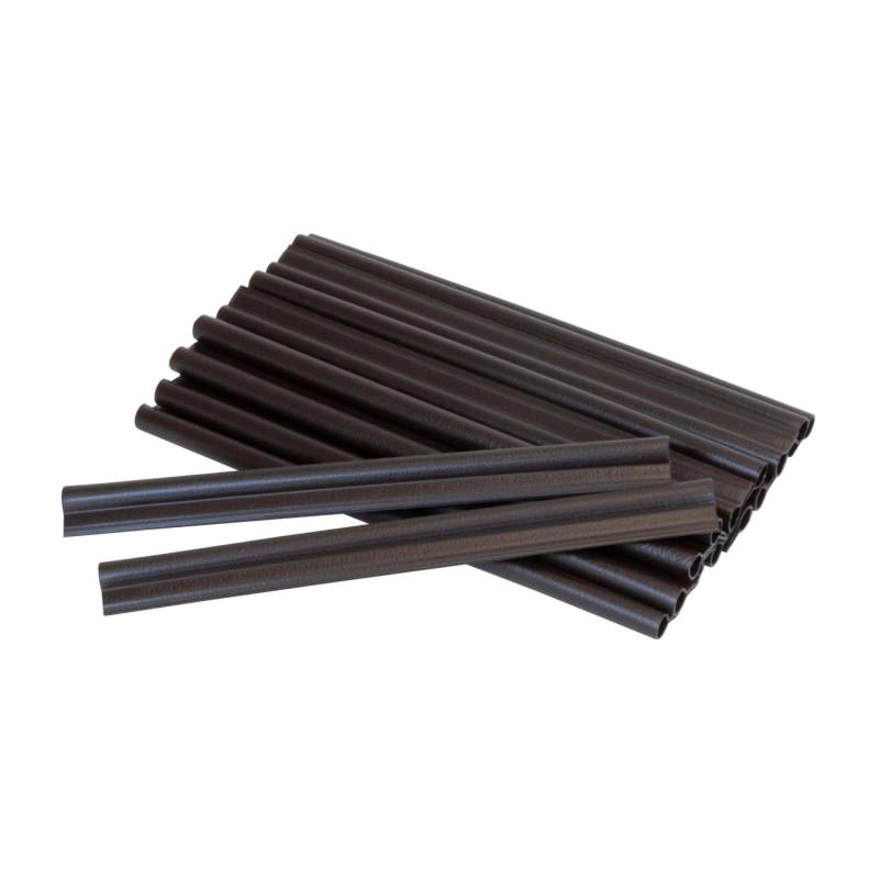 Jardinion Clips Klemmschienen für Sichtschutzstreifen 20x Dunkelbraun von Jardinion