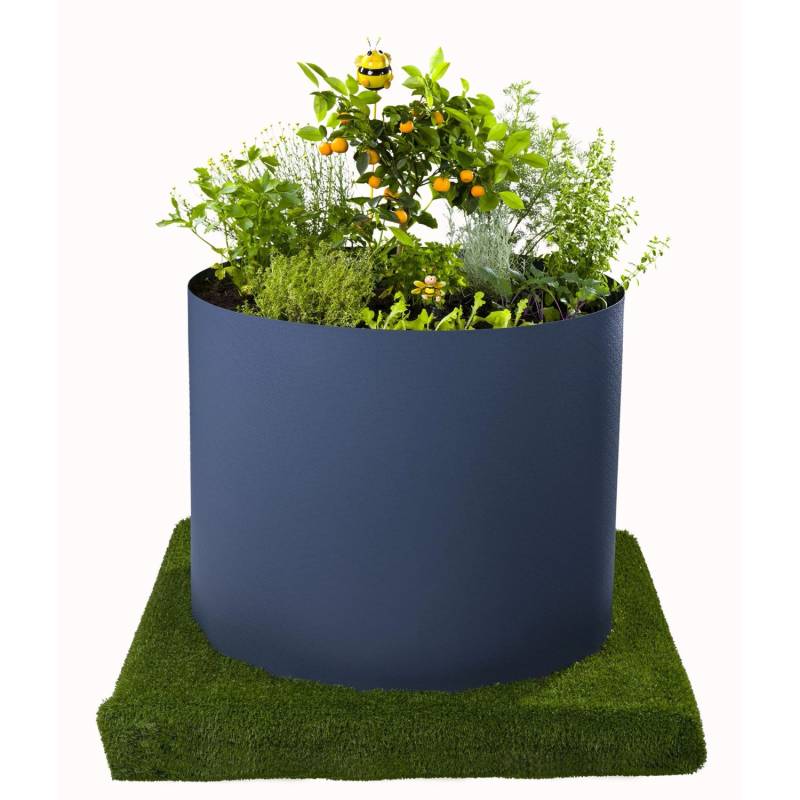 Jardinion Hochbeet 80cm x Ø100cm Volumen für 70 Liter Erde Anthrazit von Jardinion