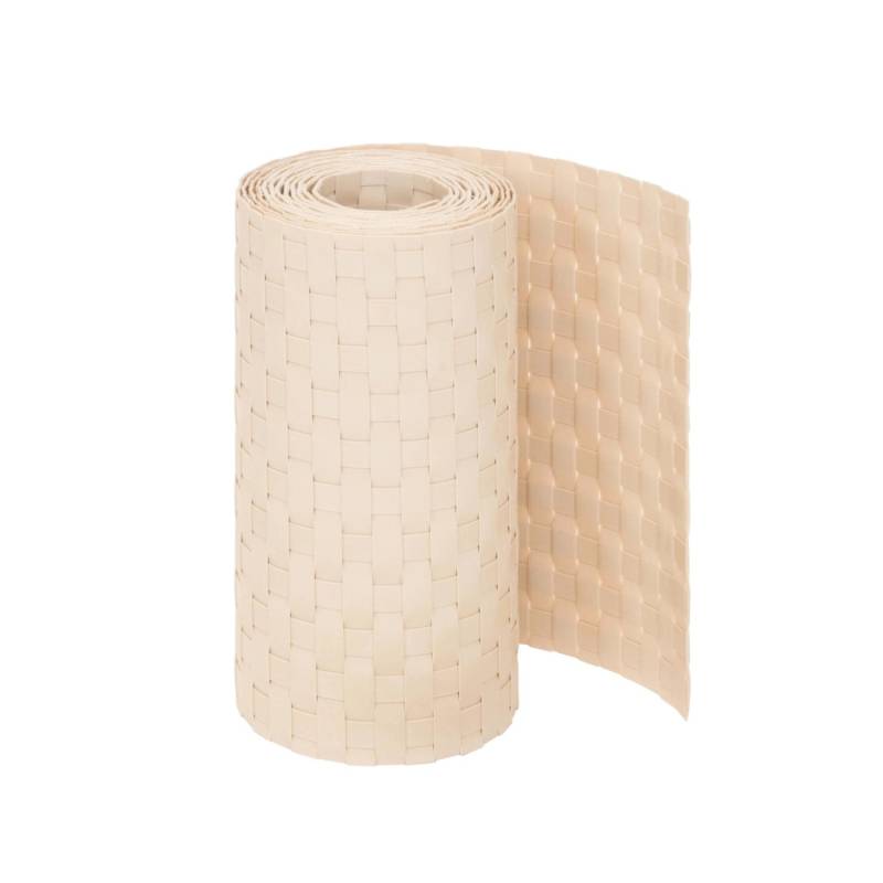 Jardinion Sichtschutzstreifen 250cm x 19cm x 2,4mm Beige Blickdicht von Jardinion