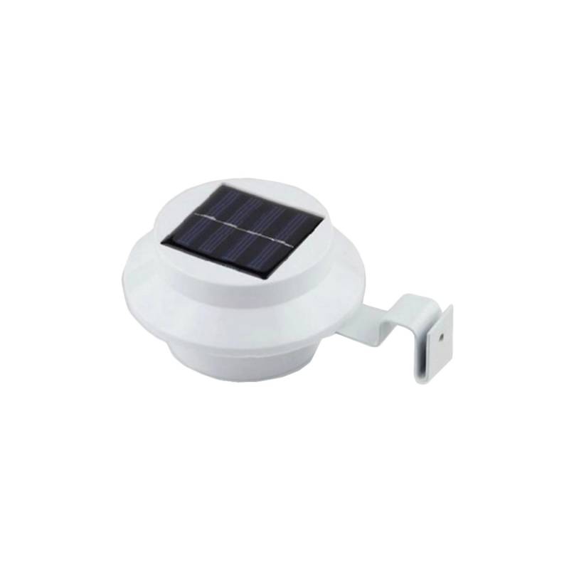 Jardinion Solarleuchten 2x 12cm 6cm Weiß Dachrinnenleuchte LED Außenleuchte von Jardinion