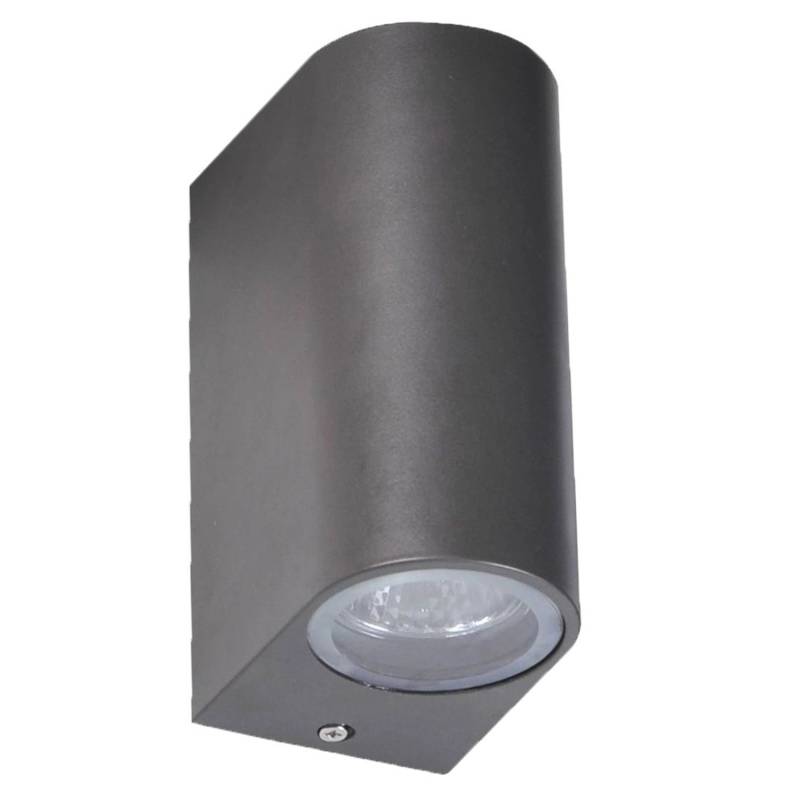 Jardinion Wandleuchte 15,3cm x 7cm x 10cm Aluminium Schwarz Wegleuchte von Jardinion