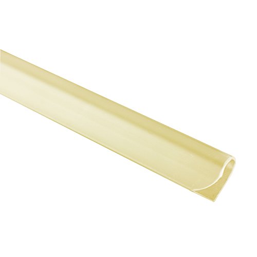 jarolift Befestigungsclips Klemmschienen für PVC Sichtschutzstreifen, Fester Halt, aus Kunststoff, 25er-Set, 15 x 190 x 8 mm, Creme von jarolift