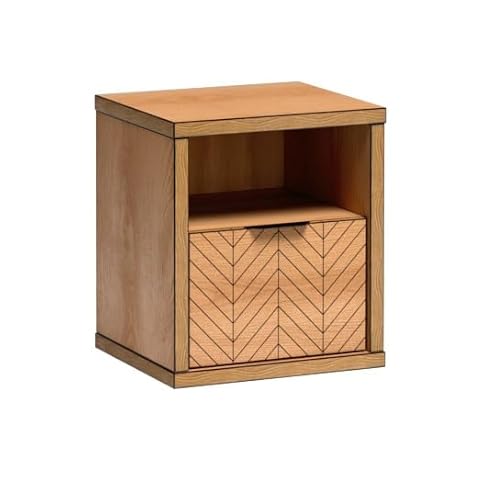 Nachttisch Fonti F-13 - eleganter Nachtkommode in Karamell Eiche - mit geräumiger Schublade & offener Ablage Nachttisch Fonti F-13 - eleganter Nachtkommode in Karamell Eiche - mit geräumiger Schublade & offener Ablage von Jarstol
