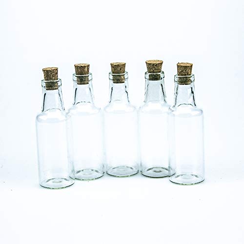Jarvials 12pcs 15ml Transparente Glasflasche mit Korkenstopfen. Es hat auch eine Flasche namens Wishing Bottle, die Ihre Wünsche ans Meer bringen kann. (12, 15ml) von Jarvials