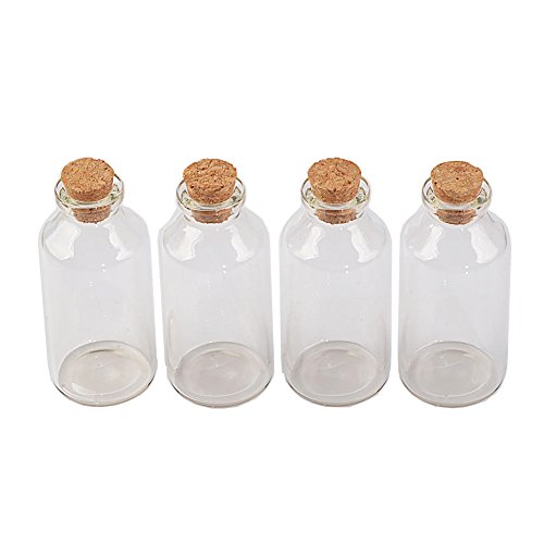 Jarvials 12pcs Neun verschiedene Arten von transparenten Glasflaschen mit Korken, die Kapazität der Glasflaschen beträgt 30ml (12, 30ml) von Jarvials