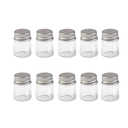 Jarvials 24pcs 5ml Leere transparente Glasflaschen, Silberne Aluminiumabdeckung macht die Glasflasche versiegelter. (24, 5ml) von Jarvials