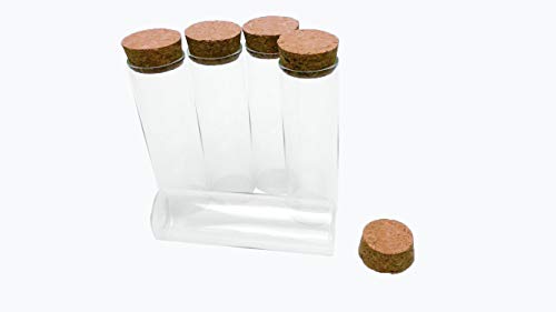 Jarvials 50ml transparente reagenzglas glasflasche mit korken stopfen，geeignet für die lagerung von flüssigkeiten, lakritz, sand, pulver (12, 50ml) von Jarvials