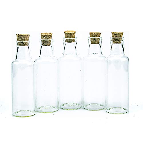 Jarvials 50pcs 35ml Transparente Glasflasche mit Korkenstopfen. Es hat auch eine Flasche namens Wishing Bottle, die Ihre Wünsche ans Meer bringen kann. (50, 35ml) von Jarvials