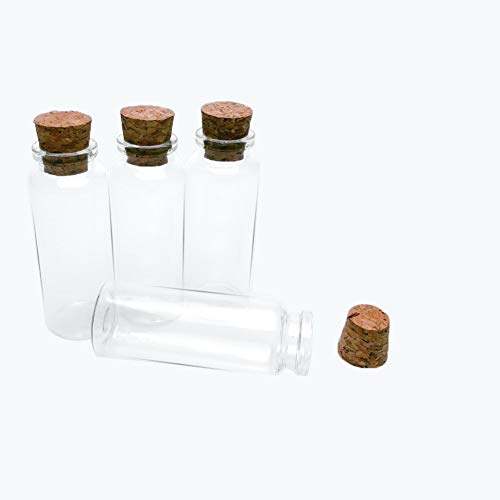 Jarvials Mini süße leere Glasflasche mit Korkenstopper，Das Volumen der Glasflaschen beträgt 40 ml. (12, 40ml) von Jarvials