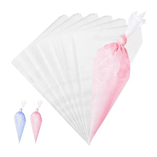 JasCherry 100 Stück Groß Einweg Spritzbeutel Verdickten Spritztüten für Torte Dekorieren - Größe 53 × 28 cm Extra Dick Einwegspritzbeutel Gebäckbeutel für Cupcakes/Torten/Plätzchen Keksen Backen #F von JasCherry
