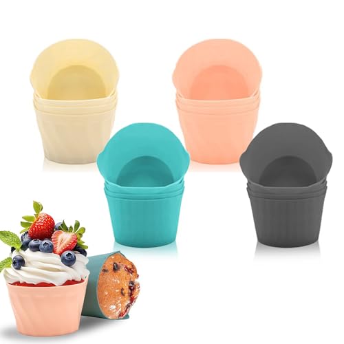 JasCherry 16 Stück Mini Muffinform Silikon, Antihaft Wiederverwendbar Muffins Cupcake Formen, Silikon Muffinförmchen Backformen JasCherry 16 Stück Mini Muffinform Silikon, Antihaft Wiederverwendbar Muffins Cupcake Formen, Silikon Muffinförmchen Backformen von JasCherry