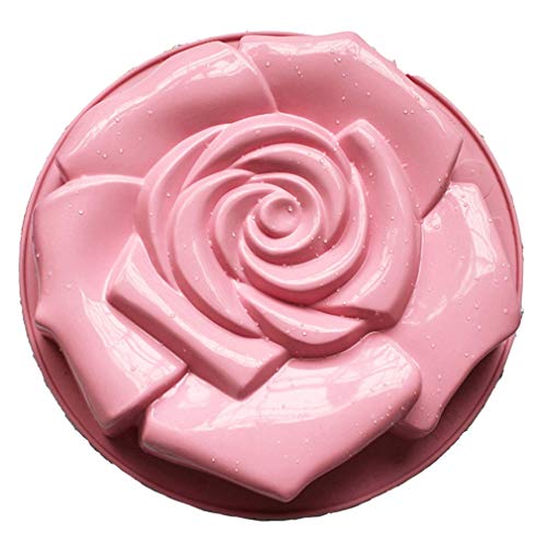 JasCherry Premium Rose Form Antihaft Silikon Backform Kuchenbackform - Kuchenform Brotbackform für Kuchen, Große Gelee, Brot, Gugelhupf, Cake #5 von JasCherry