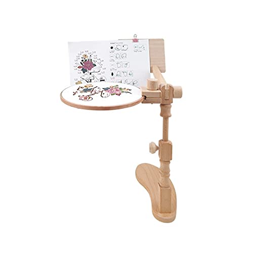 JasCherry Runde Stickständer, Buche Kreuzstich-Rahmen, Einstellbare Stickständer, Kreuzstich Ständer, Kreuzstichgestell, Stickrahmen-Ständer, 360 Grad Drehbar JasCherry Runde Stickständer, Buche Kreuzstich-Rahmen, Einstellbare Stickständer, Kreuzstich Ständer, Kreuzstichgestell, Stickrahmen-Ständer, 360 Grad Drehbar von JasCherry