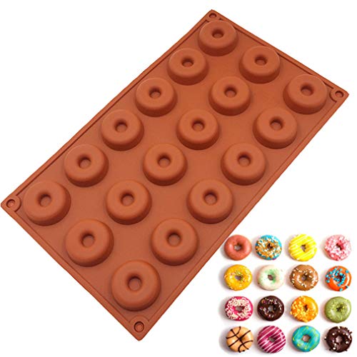 JasCherry Silikon Backform für Schokolade, Cupcakes, Kuchen, Muffinform für Muffins, Pudding, Eiswürfel und Gelee - Donuts #1 von JasCherry