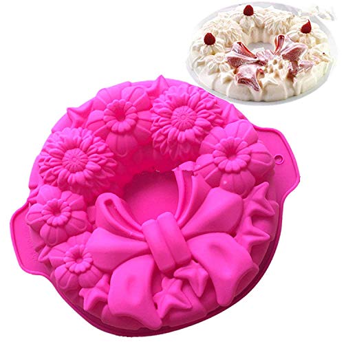 JasCherry Silikon Backform für Schokolade, Cupcakes, Kuchen, Muffinform für Muffins, Pudding, Eiswürfel und Gelee - Schmetterling Knoten von JasCherry