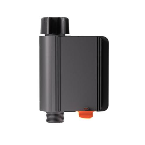 Jasaly Intelligentes Zigbee-Wasserventil, Intelligenter Bewässerungsschalter mit Zeitsteuerung, IP55, Automatische Bewässerung, Einfach zu Installierende Fernbedienung B von Jasaly