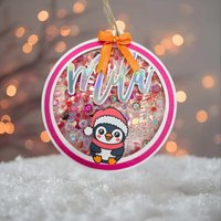 Personalisierter Baumschmuck, Weinnachtsbaumanhänger, Ornament Personalisieren, Individuelle Christbaumkugel Ø 8, 5 cm von JasisCollection