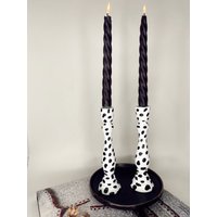 Zwei Dalmatiner Kerzenständer Aus Holz | Kerzenhalter Home Fashion Homeware Style Wohnaccessoires von JasmineAliceHome