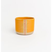 Gelbe Keramik Tasse Handgemachtes Trinkgeschirr Spülmaschinenfest Steinzeug Einweihungsparty Geschenk von JasminsClayWorks