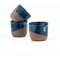 Langlebige Steinzeug Espressotassen Handgemachte Keramik Kaffeetassen Rustikale Espresso-Set Perfektes Geschenk Für Kaffeeliebhaber von JasminsClayWorks