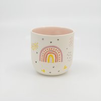 Wunderliche Handbemalte Porzellantasse Herzerwärmung Valentinstag Geschenk Perfekte Keramiktasse Für Tee - Oder Kaffeeliebhaber Einzigartige von JasminsClayWorks