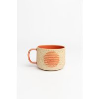 steingut Rosa Keramik Tasse, Gesprenkelte Ton Tasse von JasminsClayWorks