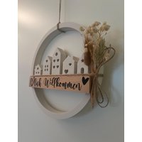 Wilkommenskranz, Türschild, Willkommensschild Wilkommenskranz, Türschild, Willkommensschild von JasminsSelfmade