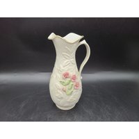 Belleek Avondale Rosa Blumen Krug/Vase Abplatzer Blume von JasonsCollectables