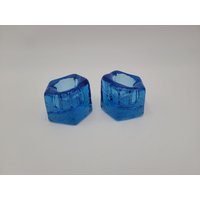 Nuline Nj Blue Ice Chunk Stil Kerzenständer 1 1/2" von JasonsCollectables