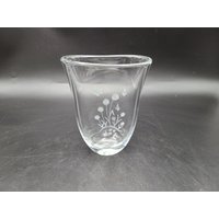 Signierte Orrefors Kristall Vase Blumen Und Schmetterlinge Schmetterling von JasonsCollectables