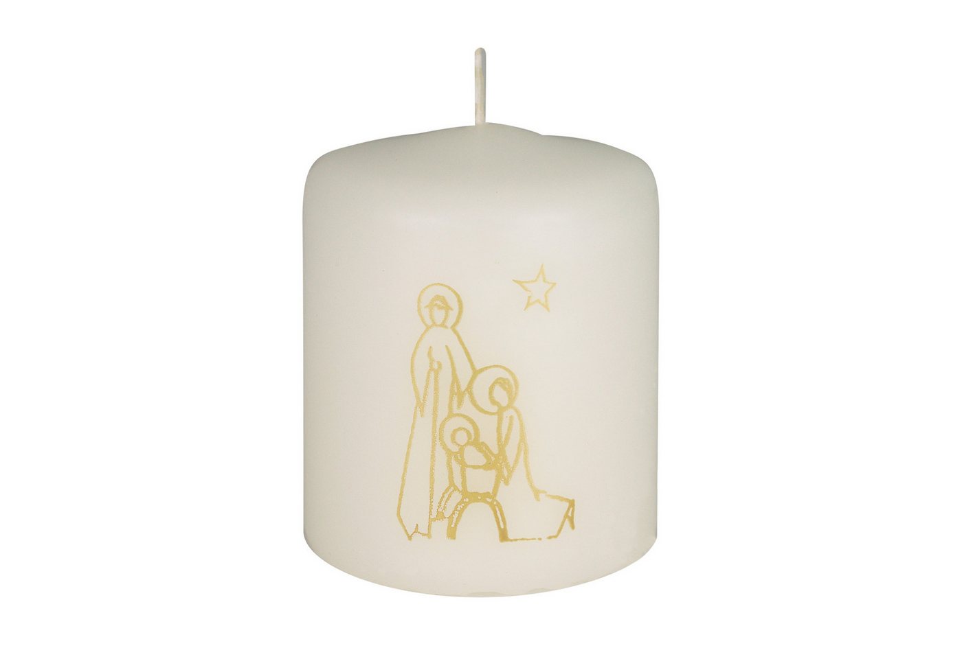 Jaspers Kerzen Adventskerze Weihnachtskerze Krippe in Gold 60 x Ø 50 mm, 1 Stück Jaspers Kerzen Adventskerze Weihnachtskerze Krippe in Gold 60 x Ø 50 mm, 1 Stück von Jaspers Kerzen