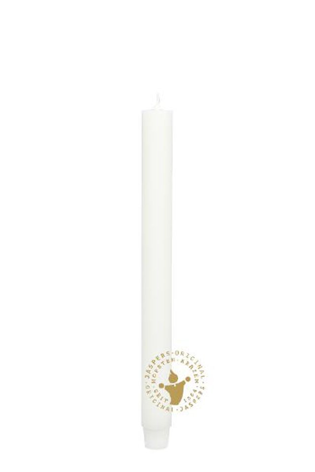 Jaspers Kerzen Tafelkerze Flachkopf-Stabkerzen hell-elfenbein 290 x 26 mm von Jaspers Kerzen