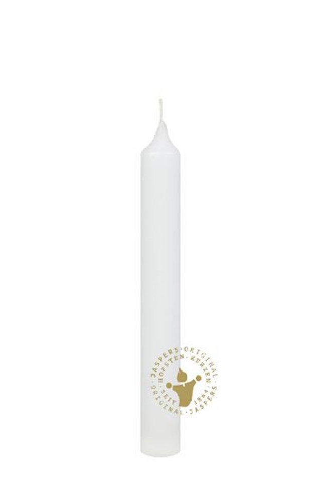 Jaspers Kerzen Tafelkerze Kronenkerzen weiß 175 x 22 mm, 10 Stück von Jaspers Kerzen