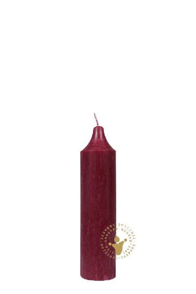 Jaspers Kerzen Rustic-Kerze Stabkerzen dunkel-bordeaux Ø 40 x 170 mm, 1 Stück von Jaspers Kerzen