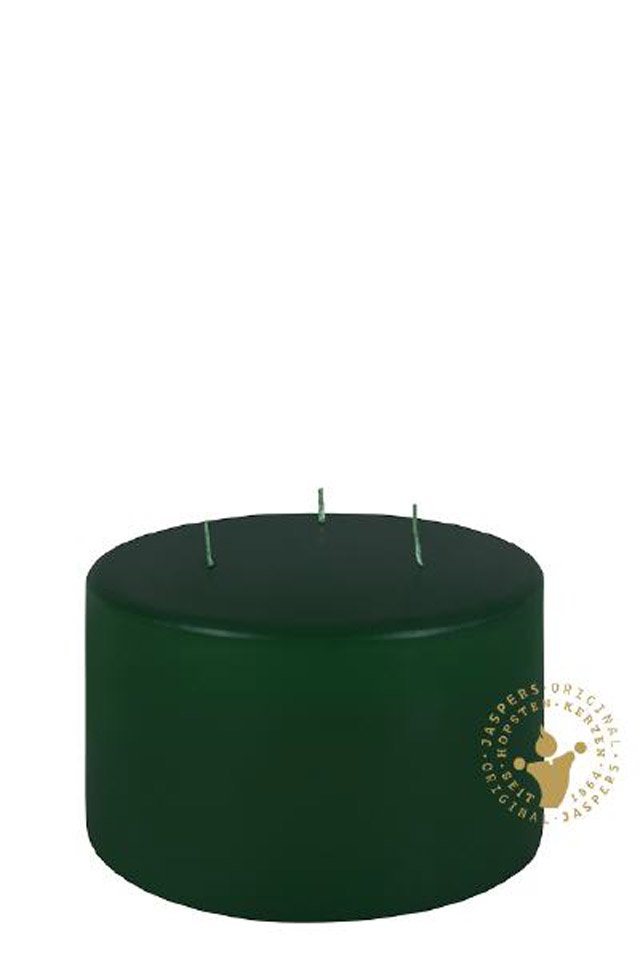 Jaspers Kerzen Stumpenkerze Dreidochtstumpenkerzen jagdgrün 100 x 150 mm von Jaspers Kerzen