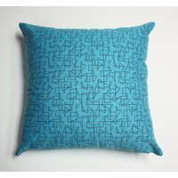 Designtex Cerulean Blue Kissenbezug Modernes Dekor Für Innen/Außen Designtex Cerulean Blue Kissenbezug Modernes Dekor Für Innen/Außen von JaspidStudio