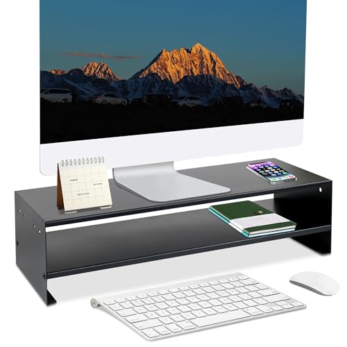 Jasvelly Monitor Stand, Monitor Riser Desk, Desk Monitor Riser for Laptop, Screens, Computer, Notebook, PC Riser Desk (48 x 19 x 12 cm) von Jasvelly