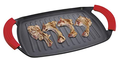 Jata Hogar Tablett aus Gusseisen Jata Mod. GB36 28 cm x 22 cm Grill, Aluminium, Mehrfarbig, 28 cm von Jata