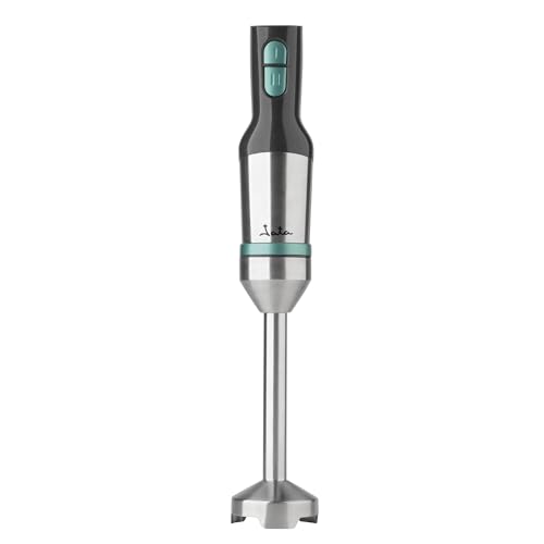 JATA JEBT1853 Handmixer, 1000 W, ausziehbares Spiralkabel, 4 Klingen aus Edelstahl, abnehmbarer Edelstahlfuß, 2 Geschwindigkeiten, inkl. 700 ml Becher von Jata