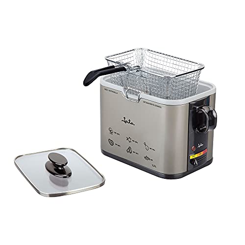 Jata - FR326E - Friteuse, 1000 watts, Couleurs Noir / Argent, 1.3L, Schwarz / Silberfarben von Jata