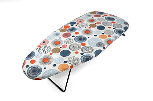 Jata HPLA5213 - Bügelbrett für den Schreibtisch mit 75 x 34 cm, zum Aufhängen, platzsparend, Baumwollbezug, Mehrfarbig von Jata