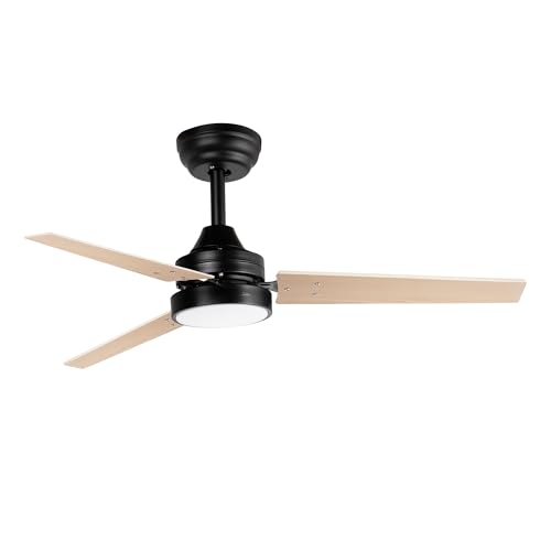 Jata JVTE4250 Deckenventilator mit Licht und Fernbedienung, 40 W, leise, 3 Flügel, Ø 106 cm, 6 Geschwindigkeitsstufen, 3 Lichttemperaturen, Sommer-/Winterfunktion, Timer, 10234, 2 m³/h Jata JVTE4250 Deckenventilator mit Licht und Fernbedienung, 40 W, leise, 3 Flügel, Ø 106 cm, 6 Geschwindigkeitsstufen, 3 Lichttemperaturen, Sommer-/Winterfunktion, Timer, 10234, 2 m³/h von Jata
