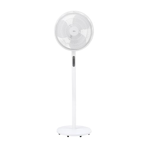 Jata JVVP3061 Standventilator, oszillierend, 50 W, 3 Flügel mit 40 cm Durchmesser, 3 Geschwindigkeitsstufen, höhenverstellbar bis 125 cm, 2663, 4 m³/h, 51 dB, leise, neigbarer Kopf Jata JVVP3061 Standventilator, oszillierend, 50 W, 3 Flügel mit 40 cm Durchmesser, 3 Geschwindigkeitsstufen, höhenverstellbar bis 125 cm, 2663, 4 m³/h, 51 dB, leise, neigbarer Kopf von Jata