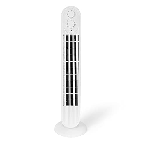 Jata JVVT3043 Turmventilator mit Timer, Oszillation, 3 Geschwindigkeiten, Höhe: 78,5 cm, leise, energiesparend, 1294 m³/h von Jata
