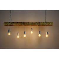 70-180cm Hängelampe Typ "Grey Pearl" Massiv Holz | Auf Wunsch von JatoHome