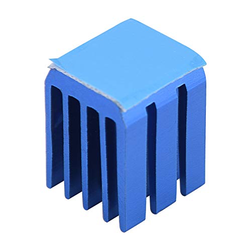 Jauarta 10 Stück Blaue Aluminium-Schrittmotortreiber-Kühlkörper-Kühlrippen-Kühler für 3D-Drucker von Jauarta