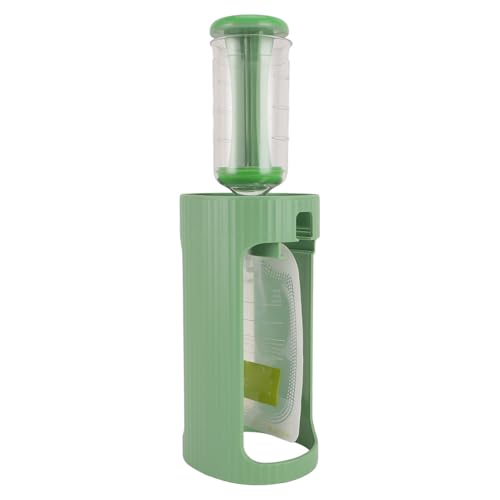 Jauarta Lebensmittelqualität Babynahrung Squeeze Station, Plastikfruchtpüree Hausgemachte Babynahrung Beutelfüllungshersteller, 10pcs 118 Ml Beutel, Bequem für das Reisen, Schnelle (Grün) von Jauarta